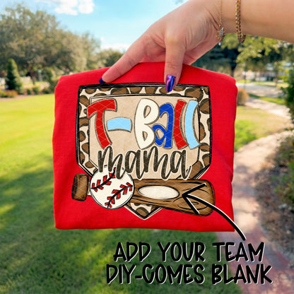 T- Ball "Name & Team Name" CUSTOM -DTF&UV