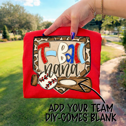 T- Ball "Name & Team Name" CUSTOM -DTF&UV