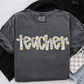 teacher daisies in letters-DTF