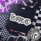 Terriers Black And White Polka Dot Faux Stitch - DTF