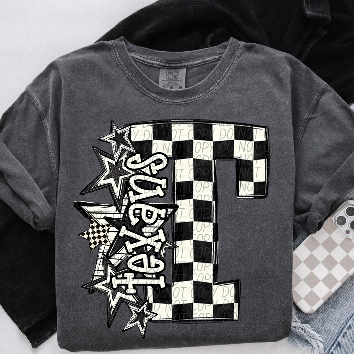 BW Checker star mascots (dropdown)- DTF&UV