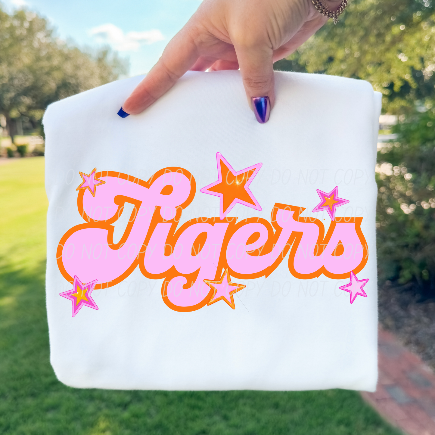 Pink Orange Stars Mascot (Dropdown)- DTF&UV