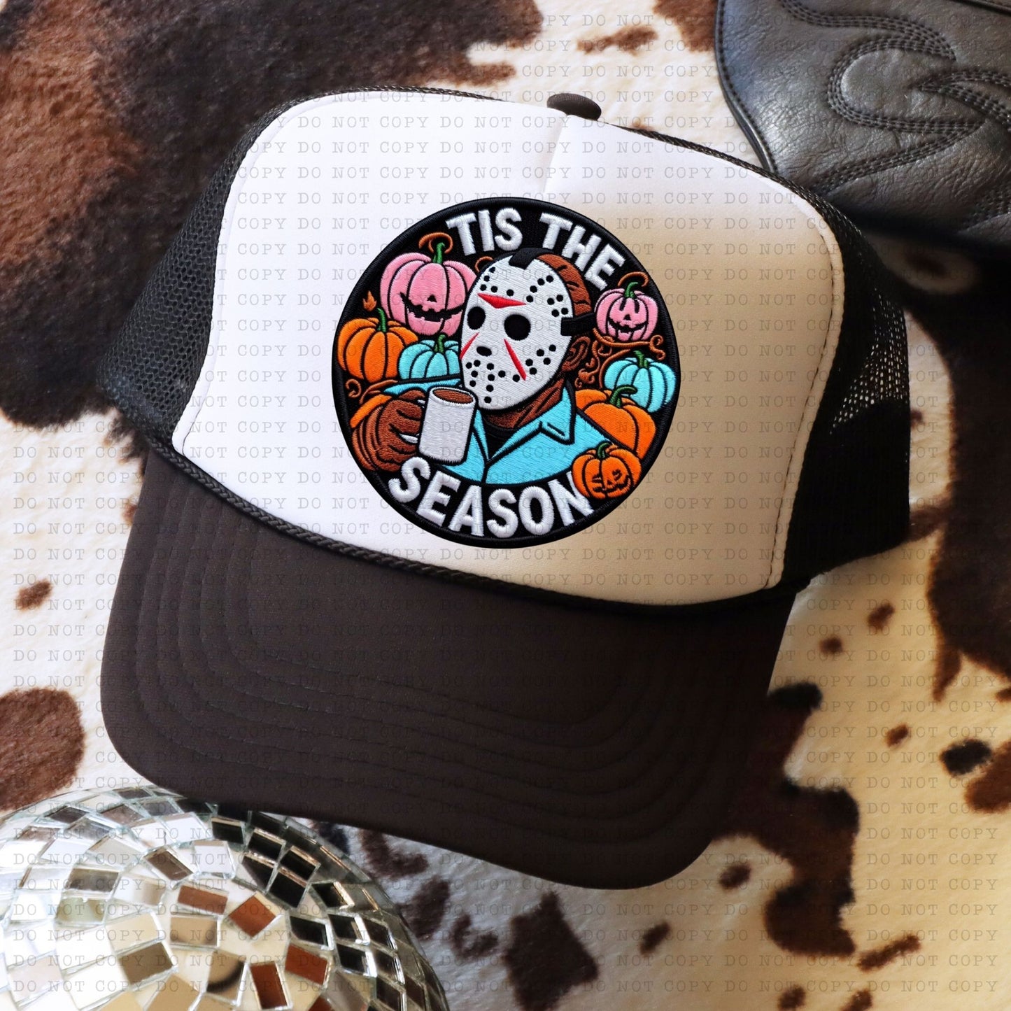 Tis the Season Jason Faux Hat Patch - DTF