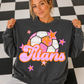 Soccer Pink Orange Stars Mascot (Dropdown)- DTF&UV