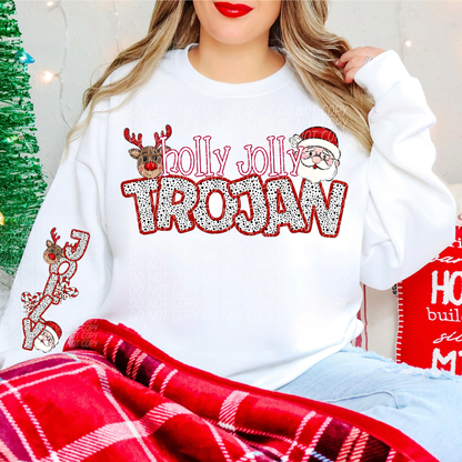 Holly Jolly Mascot Comes with Sleeve (DROPDOWN)-DTF&UV