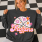 Basketball Pink Orange Stars Mascot (Dropdown)- DTF&UV