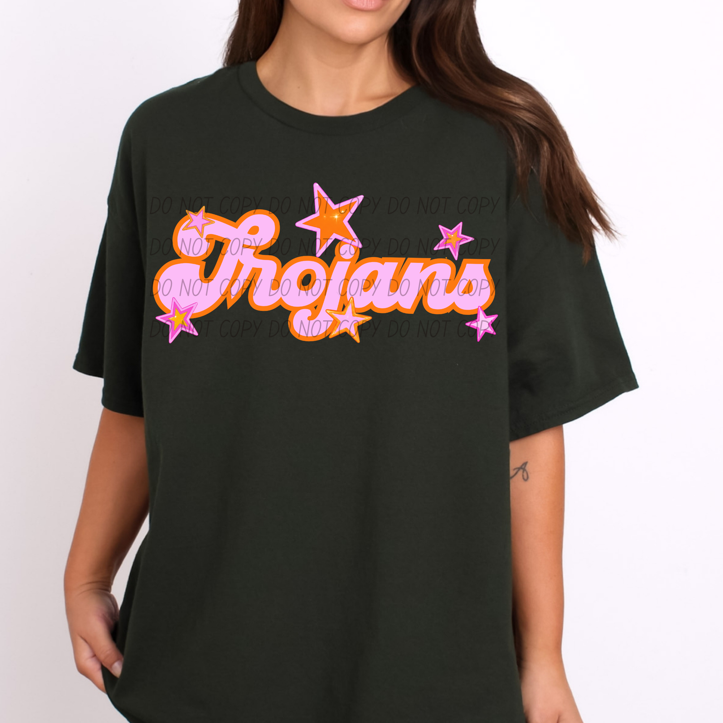 Pink Orange Stars Mascot (Dropdown)- DTF&UV