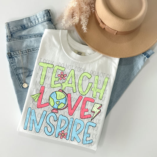 Teach Love Inspire BTS-DTF
