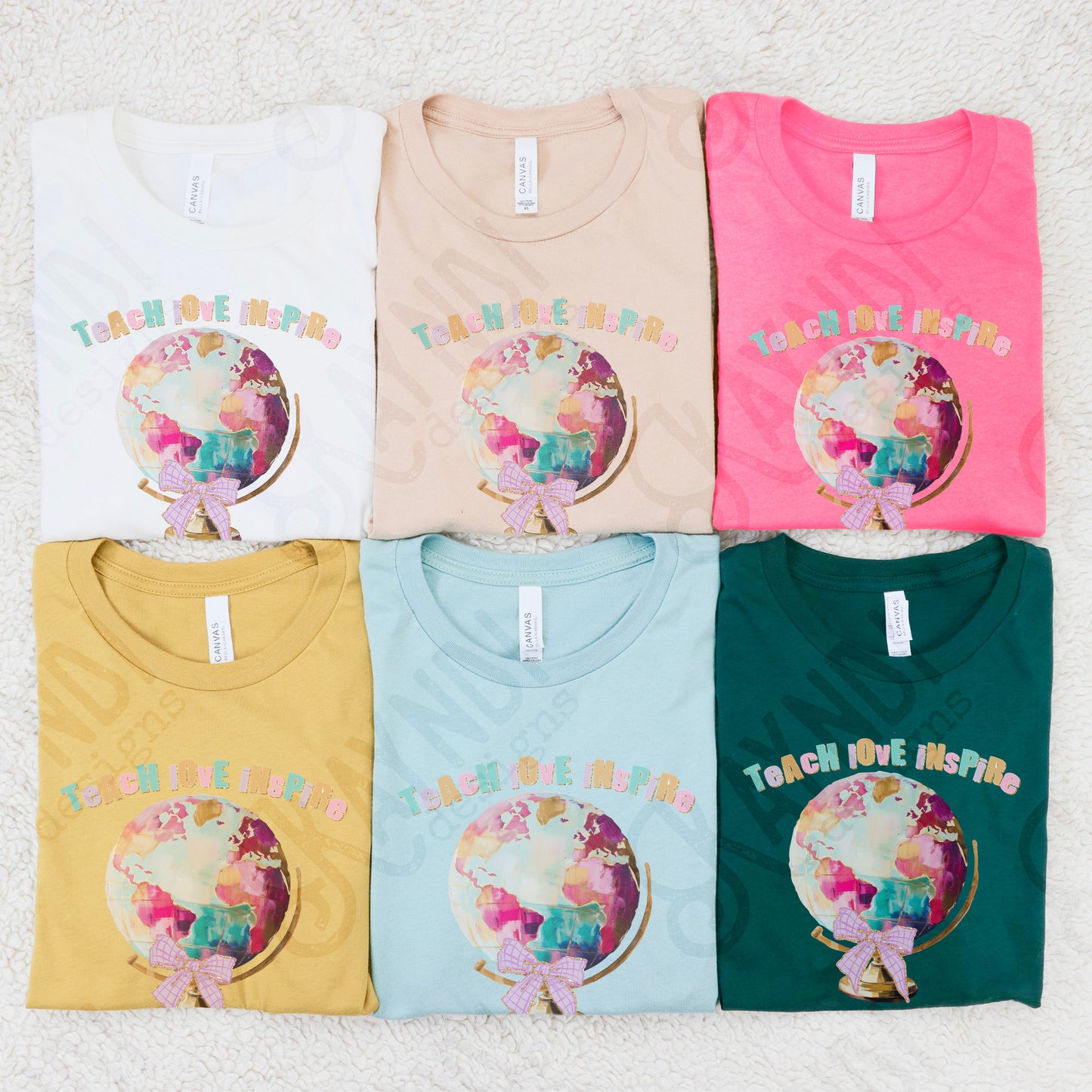 Teach love inspire globe-DTF&UV