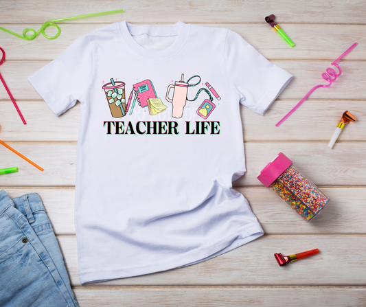 Teacher life coffee pen pad-DTF