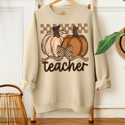 Fall Checkered Glitter Pumpkin Collection (dropdown)-DTF&UV
