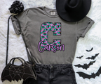 Teal BatsCustom (ANY NAME, ANY MASCOT)-DTF&UV