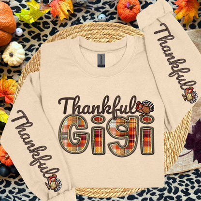 Thankful Names (COMES WITH ONE SLEEVE- ALL Names IN THE LISTING-DROPDOWN)-DTF