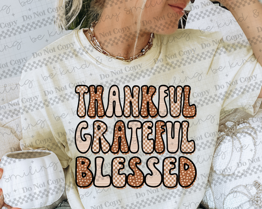 Thankful Grateful Blessed -DTF&UV