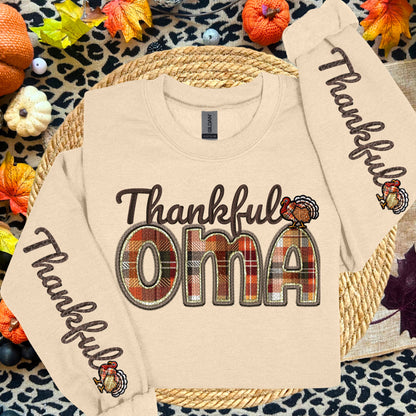 Thankful Names (COMES WITH ONE SLEEVE- ALL Names IN THE LISTING-DROPDOWN)-DTF