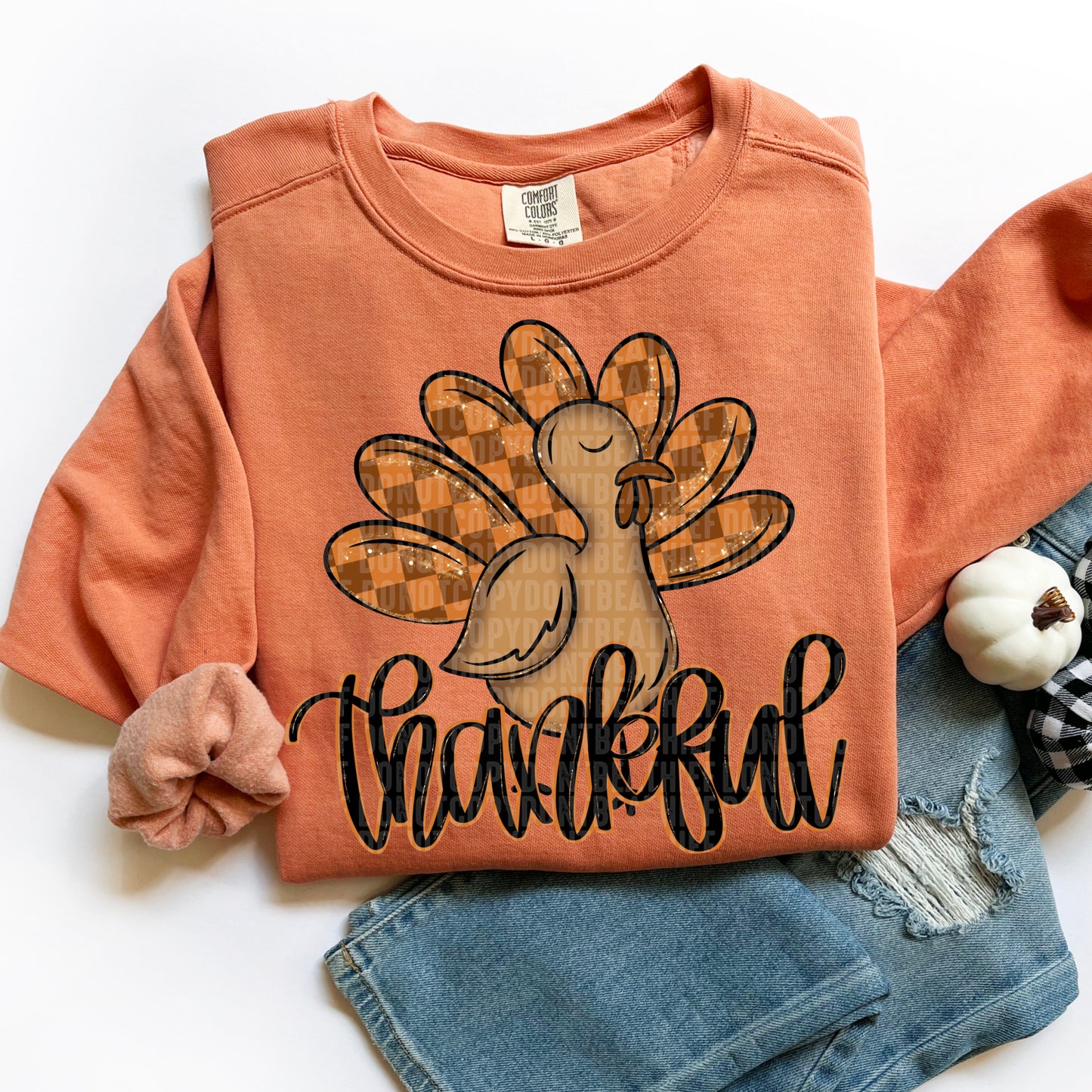 Thankful turkey script -DTF&UV