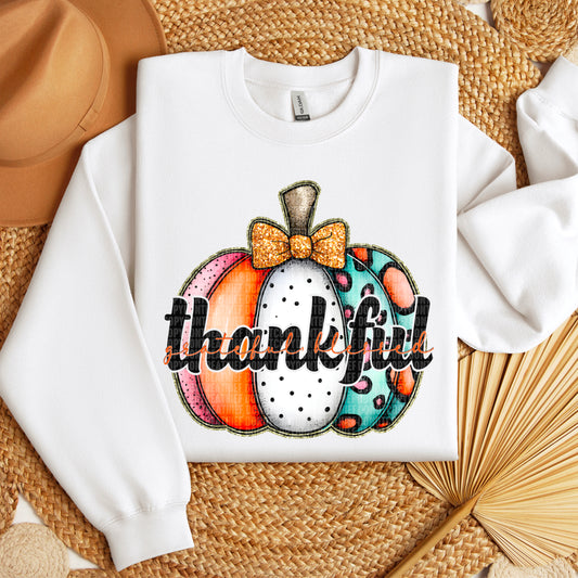 Thankful grateful blessed pumpkin-DTF&UV