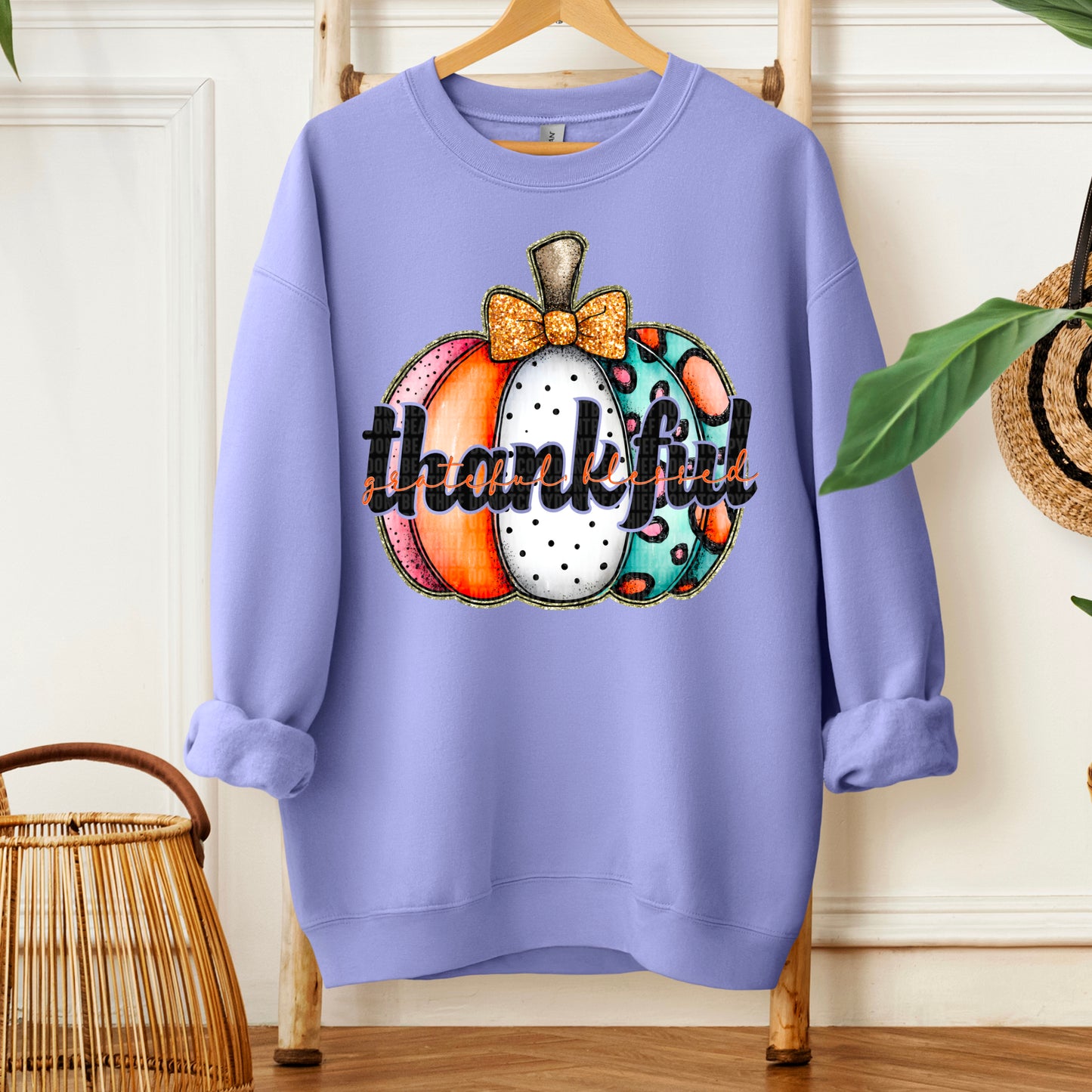 Thankful grateful blessed pumpkin-DTF&UV