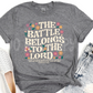 The Battle Belongs to the Lord(cream)-DTF
