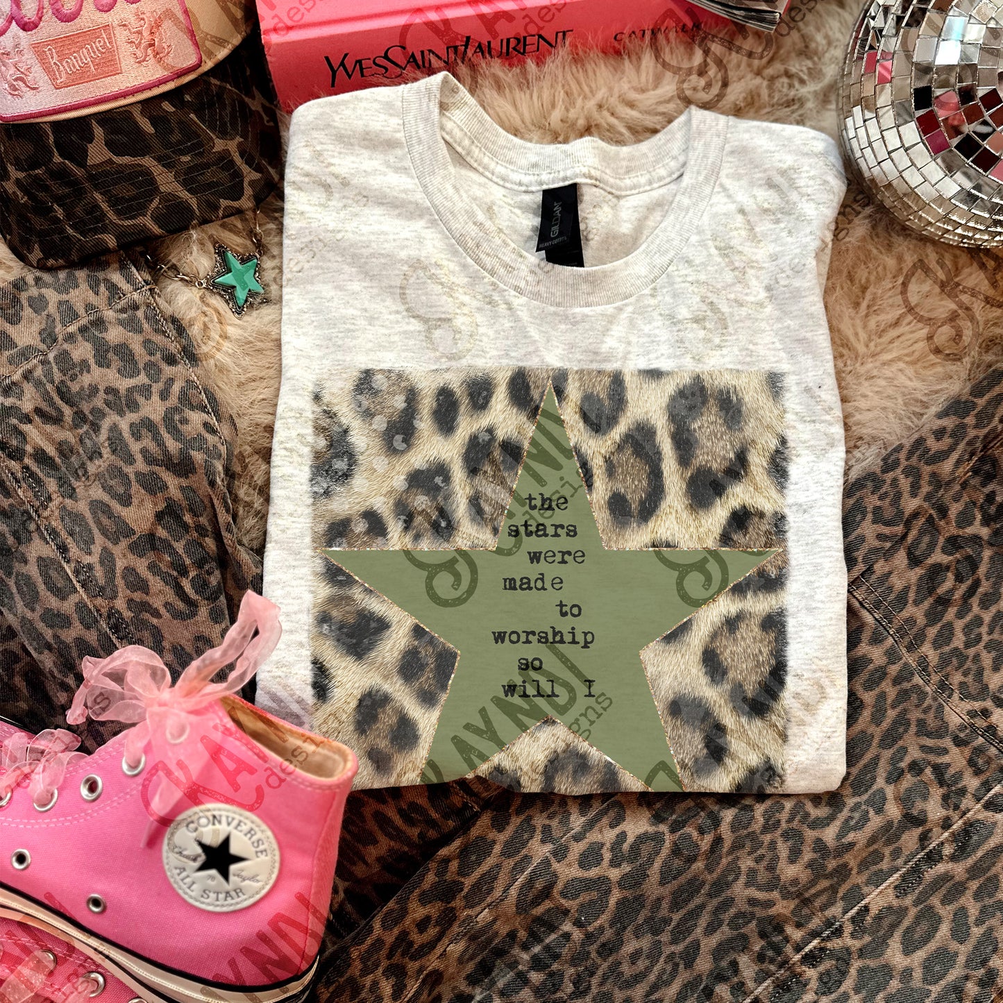 The Stars were made to worship Leopard Green -DTF&UV