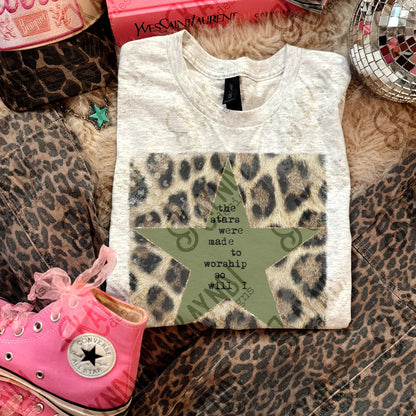 The Stars were made to worship Leopard Green -DTF&UV