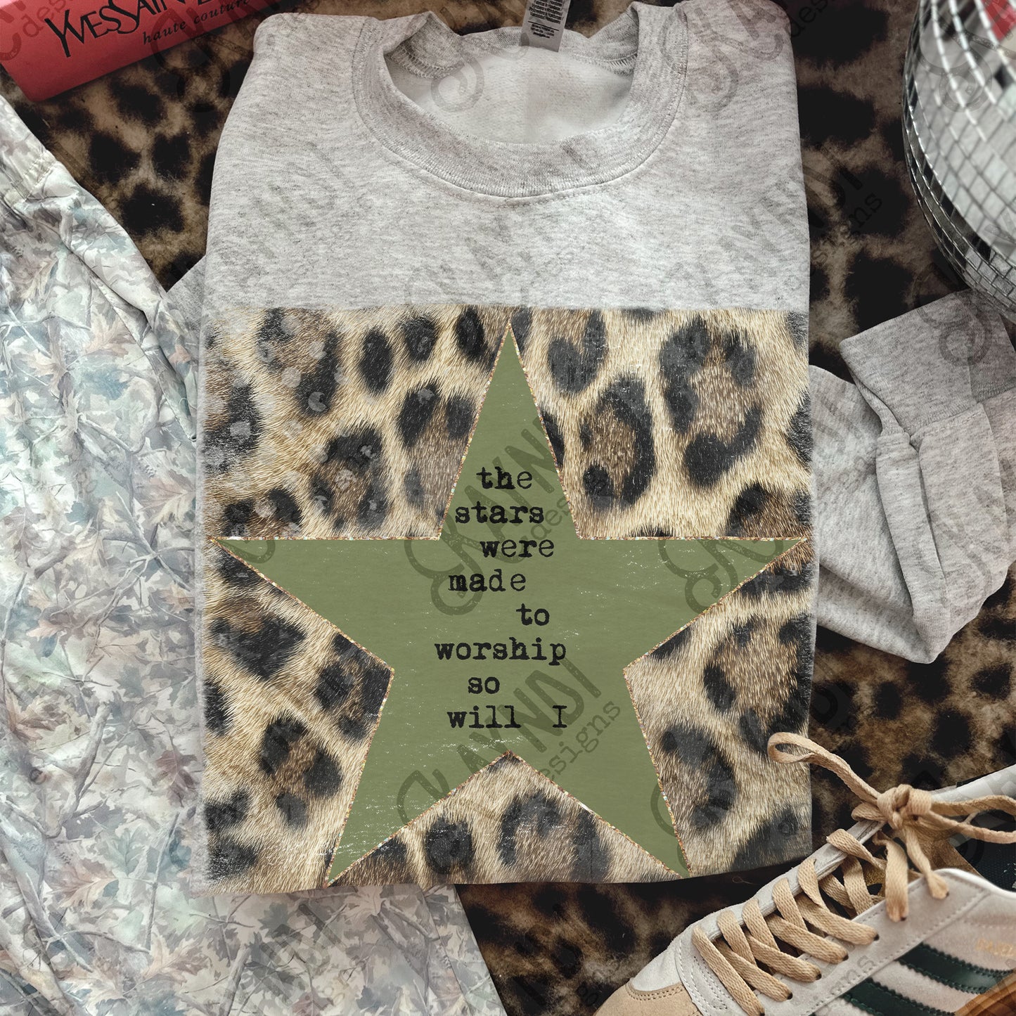 The Stars were made to worship Leopard Green -DTF&UV