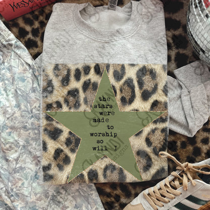 The Stars were made to worship Leopard Green -DTF&UV