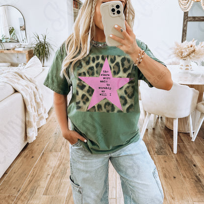 The Stars were made to worship Leopard Pink -DTF&UV