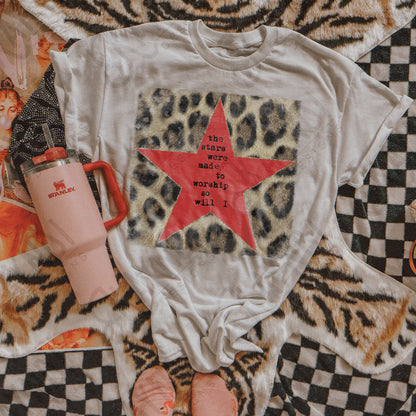 The Stars were made to worship Leopard Red -DTF&UV