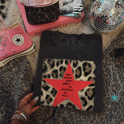 The Stars were made to worship Leopard Red -DTF&UV
