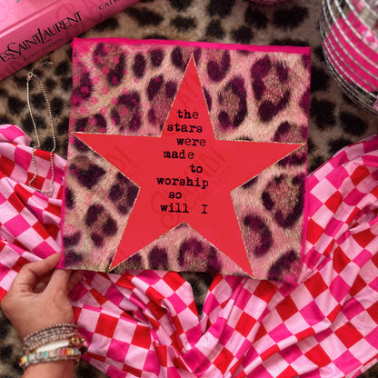 The Stars were made to worship Leopard Red -DTF&UV