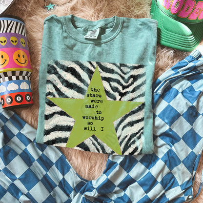 The Stars were made to worship Zebra Green -DTF&UV