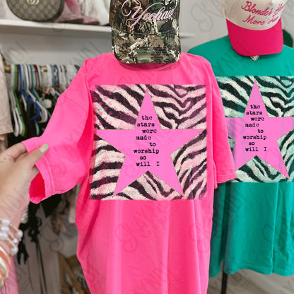 The Stars were made to worship Zebra Pink -DTF&UV