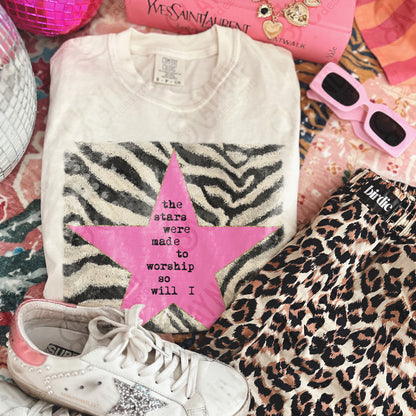 The Stars were made to worship Zebra Pink -DTF&UV