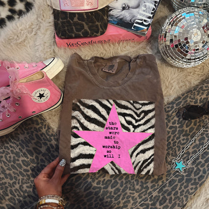 The Stars were made to worship Zebra Pink -DTF&UV
