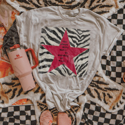 The Stars were made to worship Zebra Red -DTF&UV