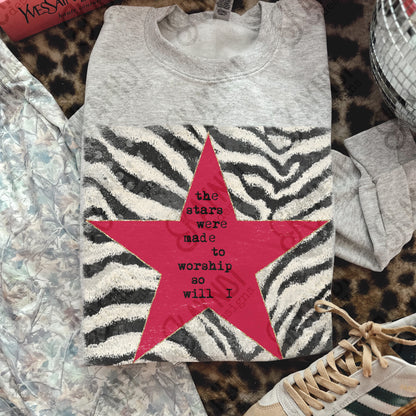 The Stars were made to worship Zebra Red -DTF&UV