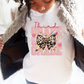 Third Grade pencil leopard  bow-dtf