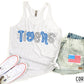 Tigers Blue & Gray White inside- DTF