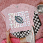 Tigers faux shiney Football-DTF