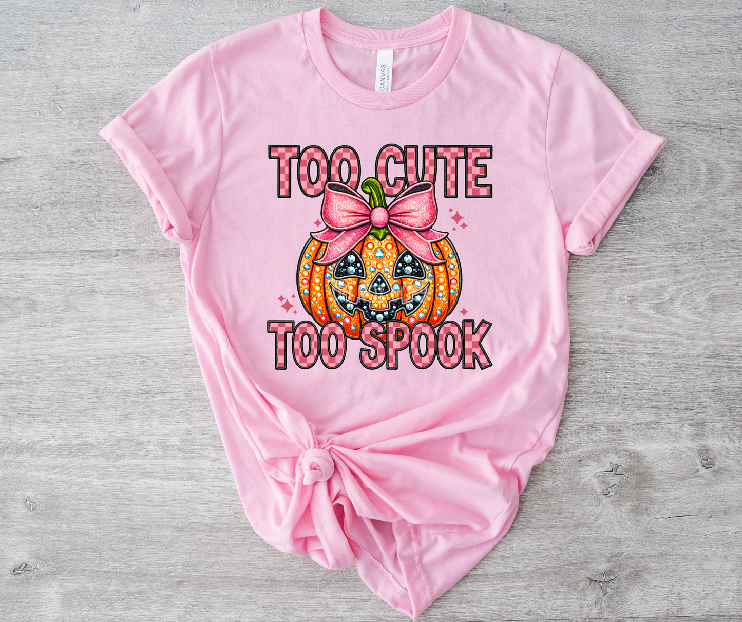 Too cute to spook Rhinestone-DTF