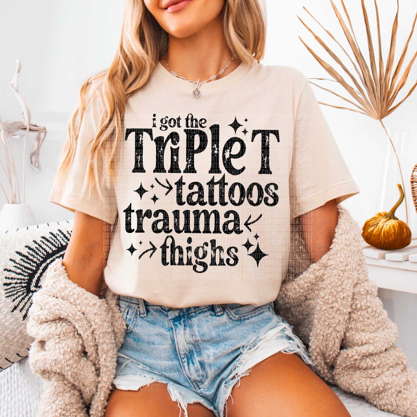 Triple T (black)-DTF