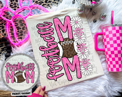 Football mom BACK (Dropdown)- DTF&UV