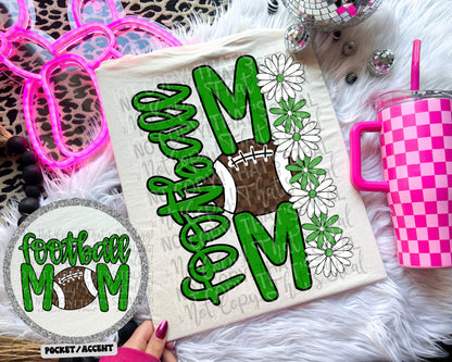 Football mom BACK (Dropdown)- DTF&UV
