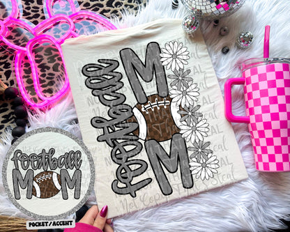 Football mom BACK (Dropdown)- DTF&UV