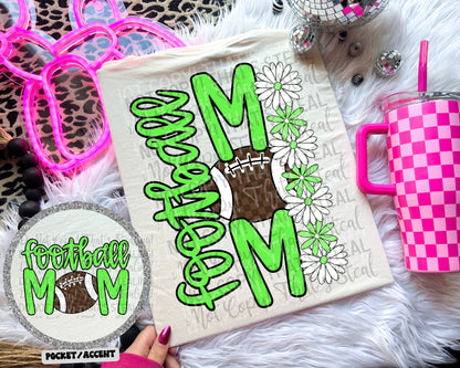 Football mom BACK (Dropdown)- DTF&UV