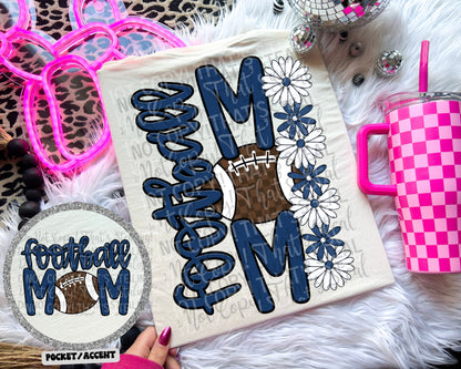 Football mom BACK (Dropdown)- DTF&UV