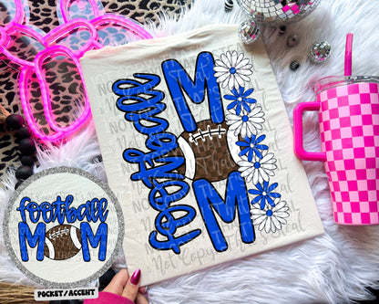 Football mom BACK (Dropdown)- DTF&UV