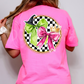 Wicked Bows Checkered Circle-DTF