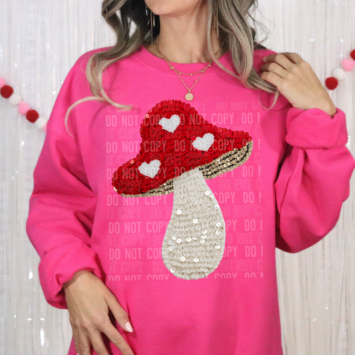 Valentines Day Mushroom- DTF&UV